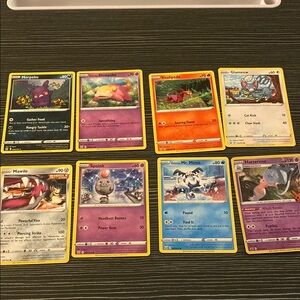 Pokemon Trading Cards Set of 8